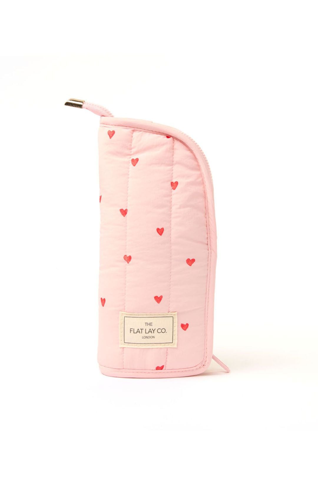 The Flat Lay Co Standing Makeup Brush Case - Sweet Pink Hearts Multi image 1