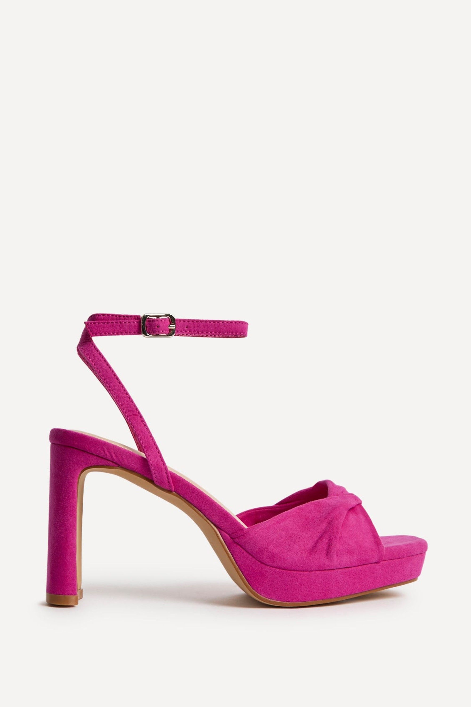 Linzi Mavie Fuchsia Platform Heeled Sandals