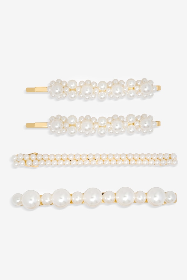 Jon Richard Gold Plated Mixed Pearl Slides - Multipack