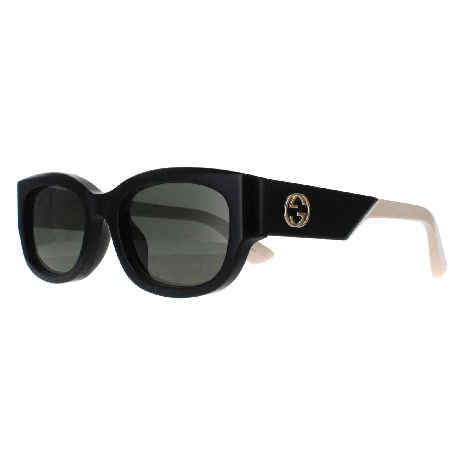Gucci Square Black with Ivory Grey GG1667SK image 2