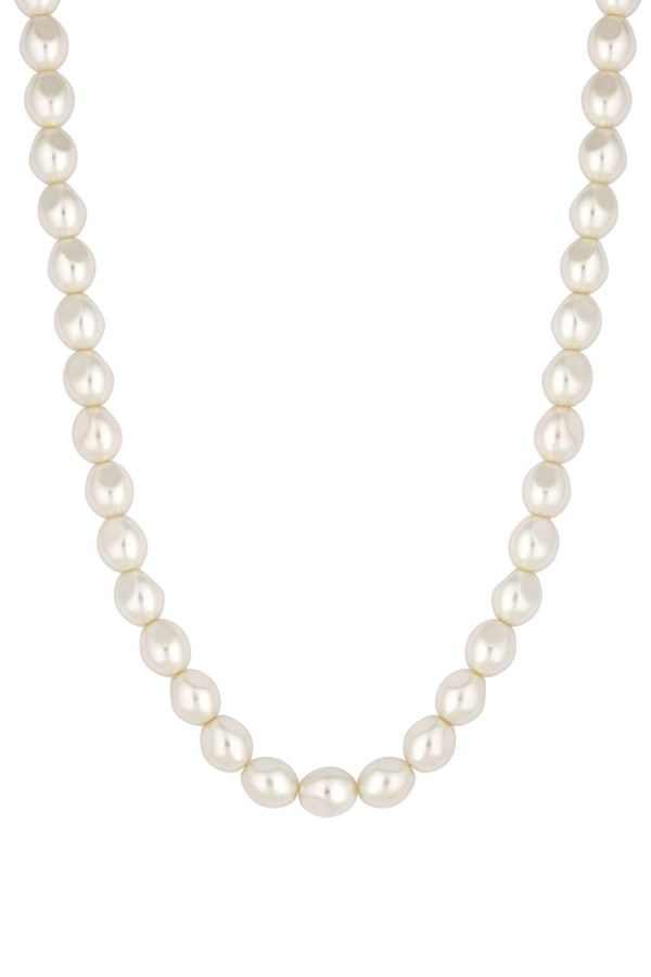 Jon Richard Cream Pearlised Baroque 16" Necklace