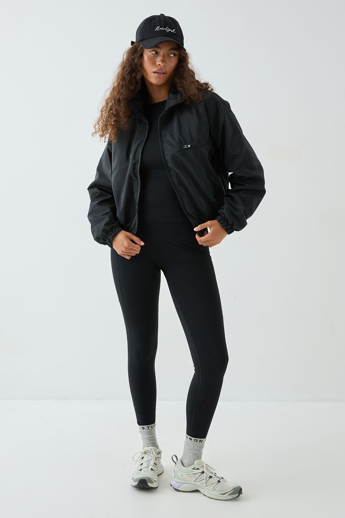 DSGN Studio DSGN Studio Funnel Neck Track Jacket Black image 4