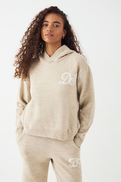 DSGN Studio DSGN Studio Knitted Oversized Hoodie Oatmeal
