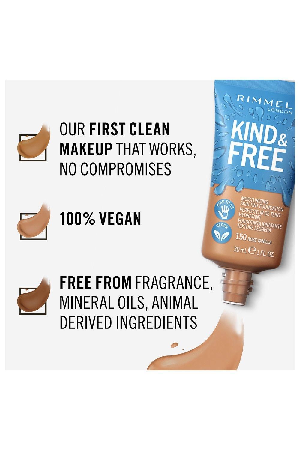 Rimmel London Kind & Free Moisturizing Skin Tint Foundation 150 Rose Vanilla image 5
