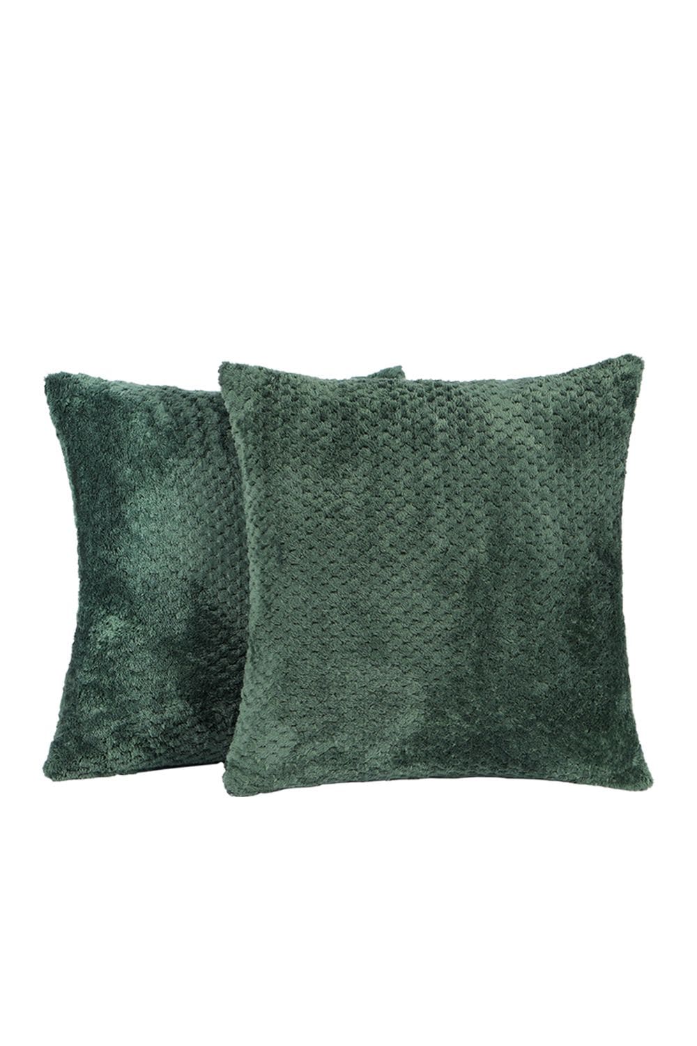 OHS 2 Pack of Waffle Fleece Square Cushion Covers image 4