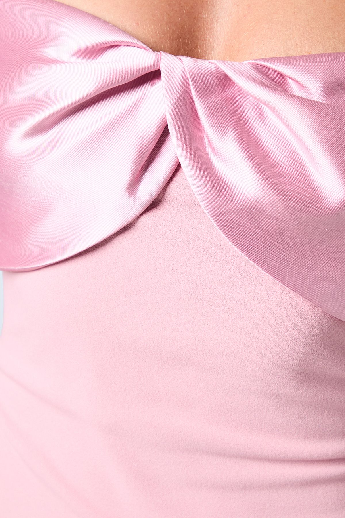 Coast Satin Sleeve Scuba Maxi Bridesmaid Dress Blush image 5