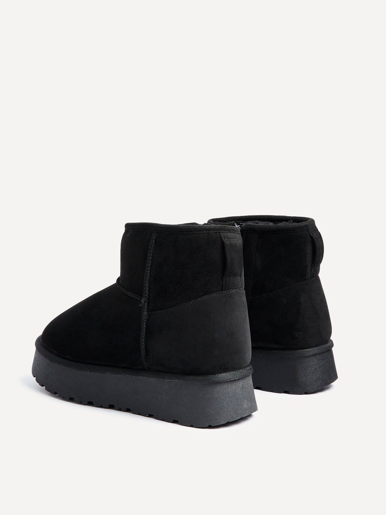 Linzi Cammie Black Faux Suede Platform Ankle Boot image 5