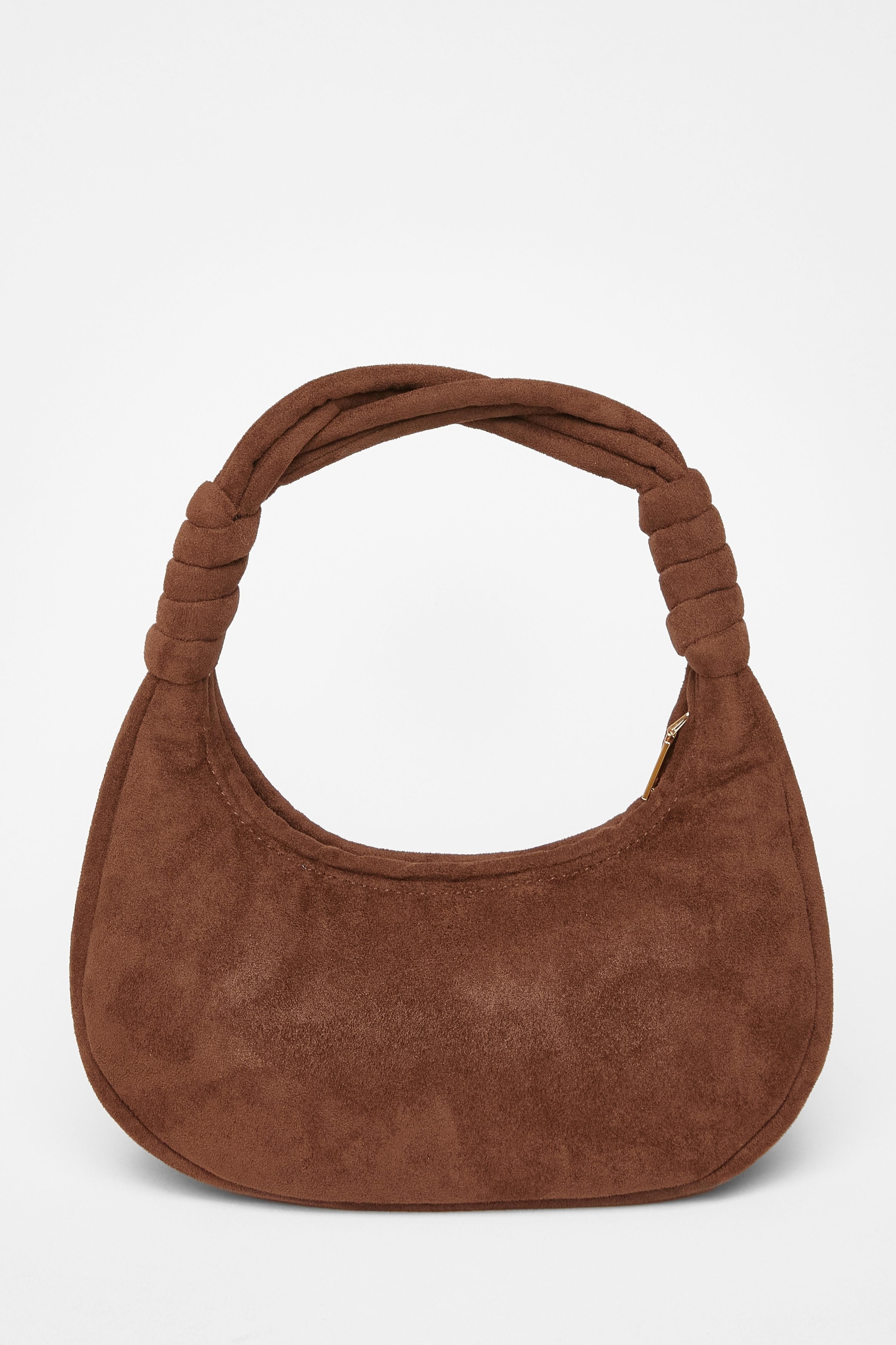 Quiz Brown Twist Strap Shoulder Bag image 3