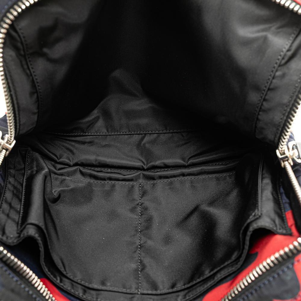 Valentino Preloved Camouflage Backpack Wo - Blue image 6