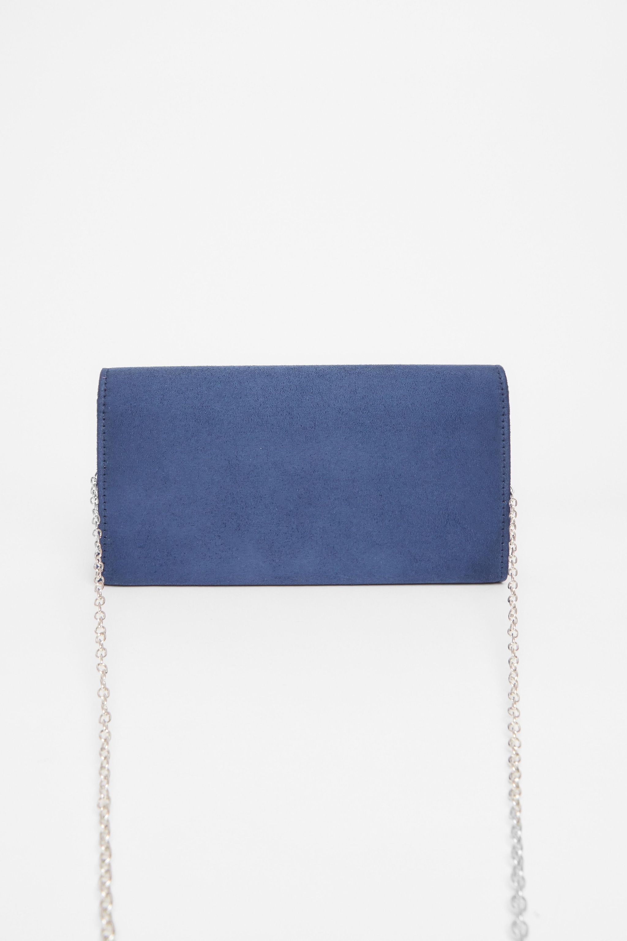 Quiz Navy Thin Clutch Bag image 4