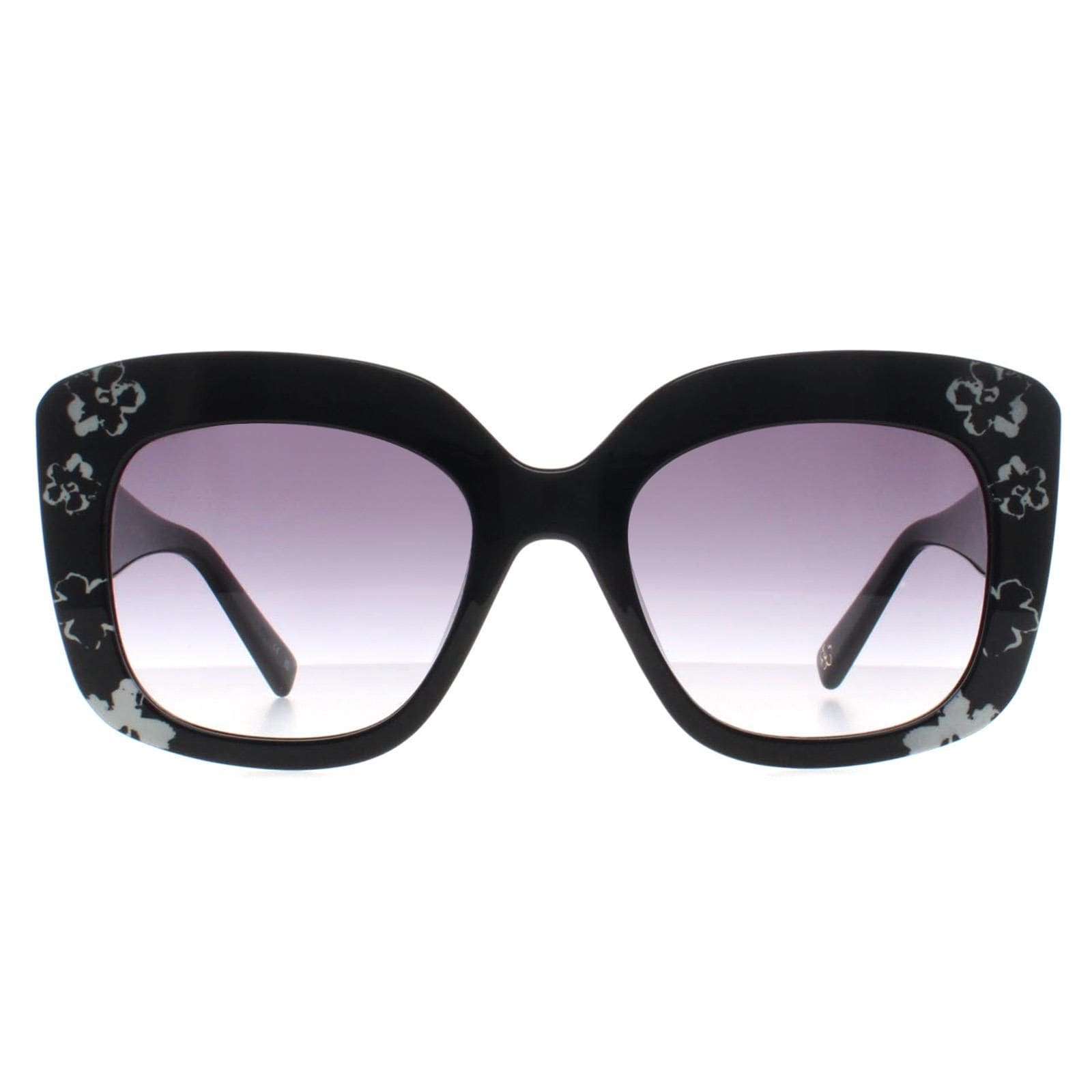 Ted Baker Cat Eye Solid Black Flowers Grey Gradient TB1675 Hattie image 1