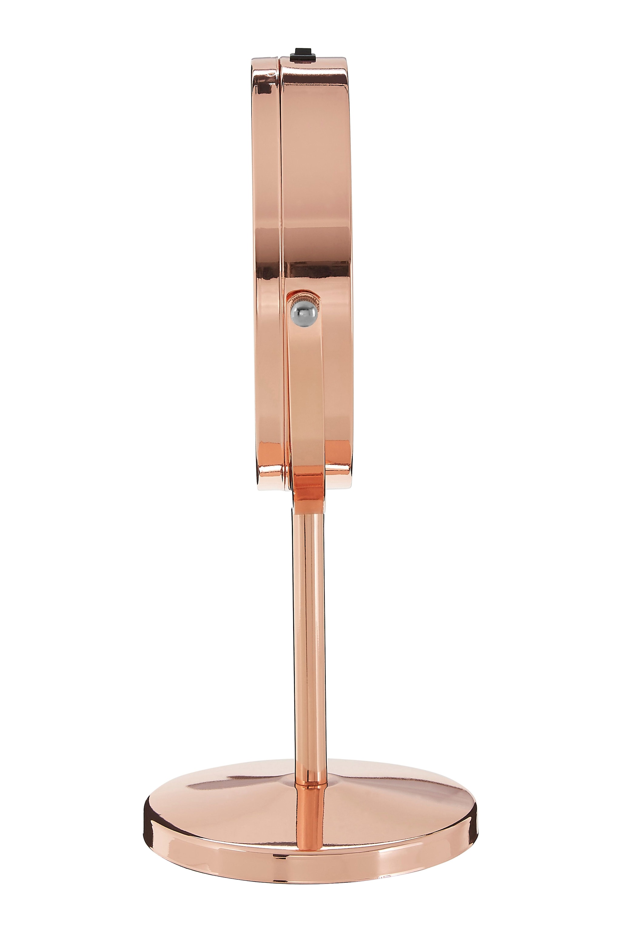 Orsina Stunning LED Backlit Table Mirror With Sling Stand, Chrome Mirror For Shaving, Dressing Table, Vanity Mirror image 3