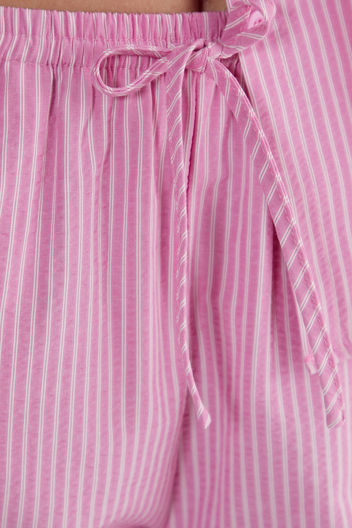 NastyGal Stripe Straight Leg Pant Pink image 5