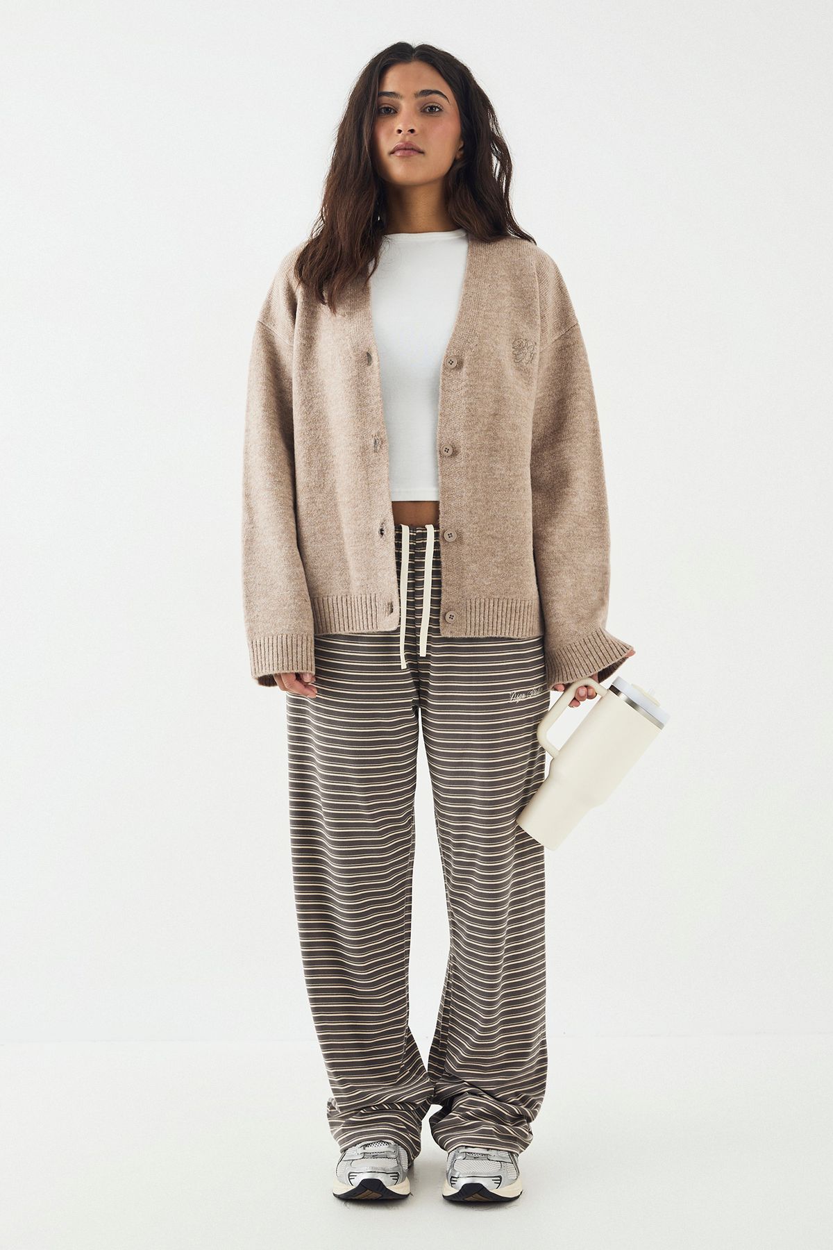 DSGN Studio DSGN Studio Slouchy Knit Cardigan Taupe image 3