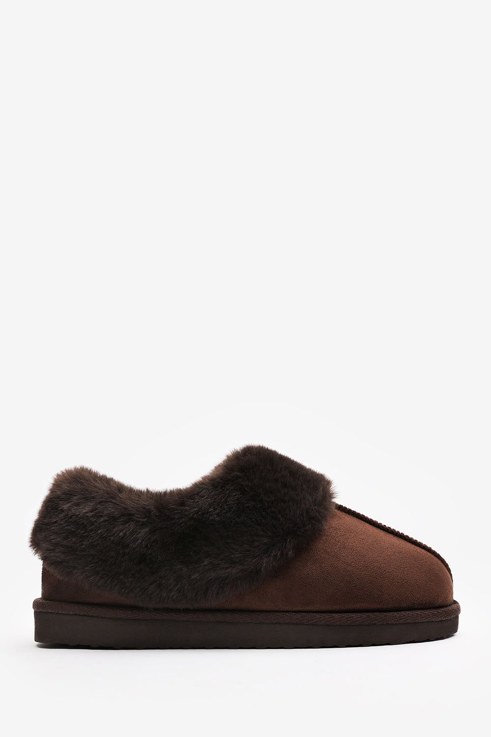 Where's That From 'Inaya' Mule Slippers with Faux Fur Collar Trim image 3