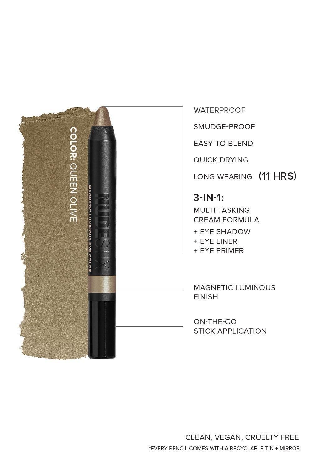 Nudestix Magnetic Luminous Eye Colour Queen Olive image 3