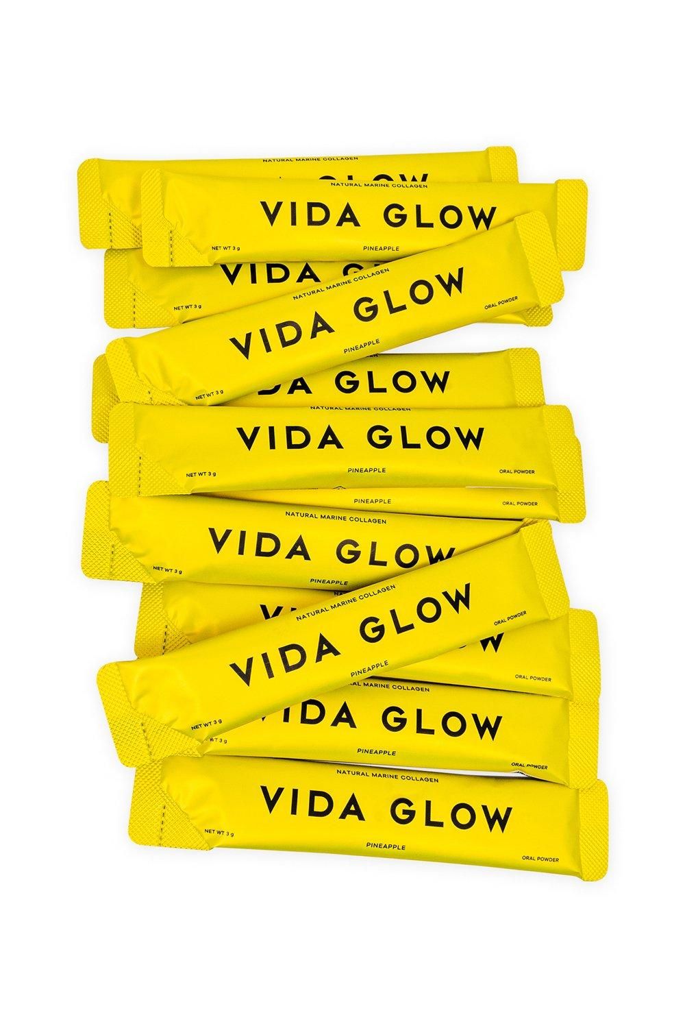 Vida Glow Natural Marine Collagen Sachets Pineapple Multi image 4