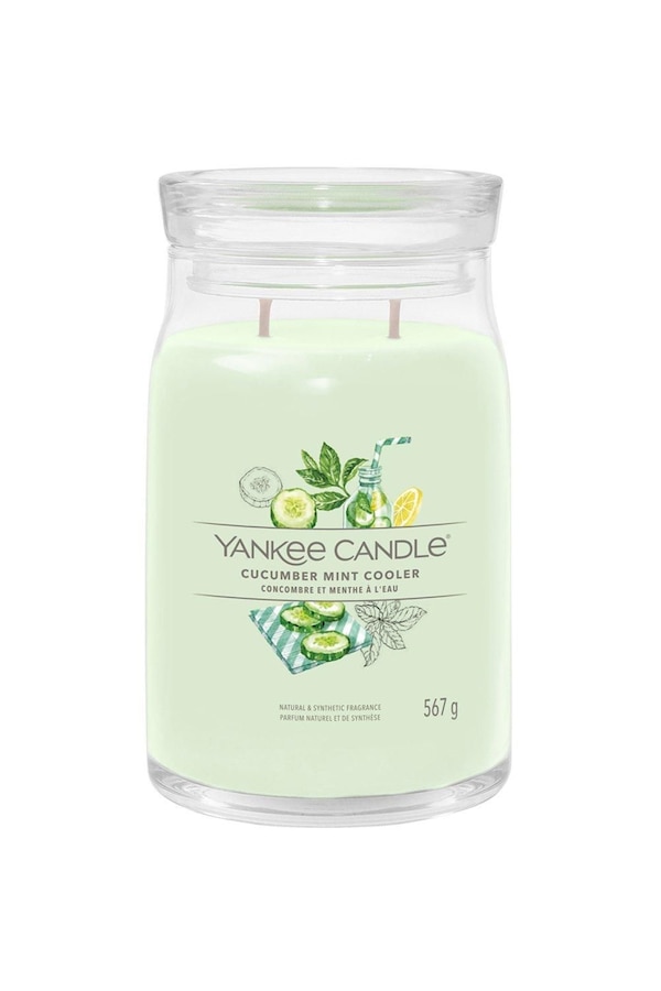 Yankee Candle Signature Large Jar Cucumber Mint Cooler Green