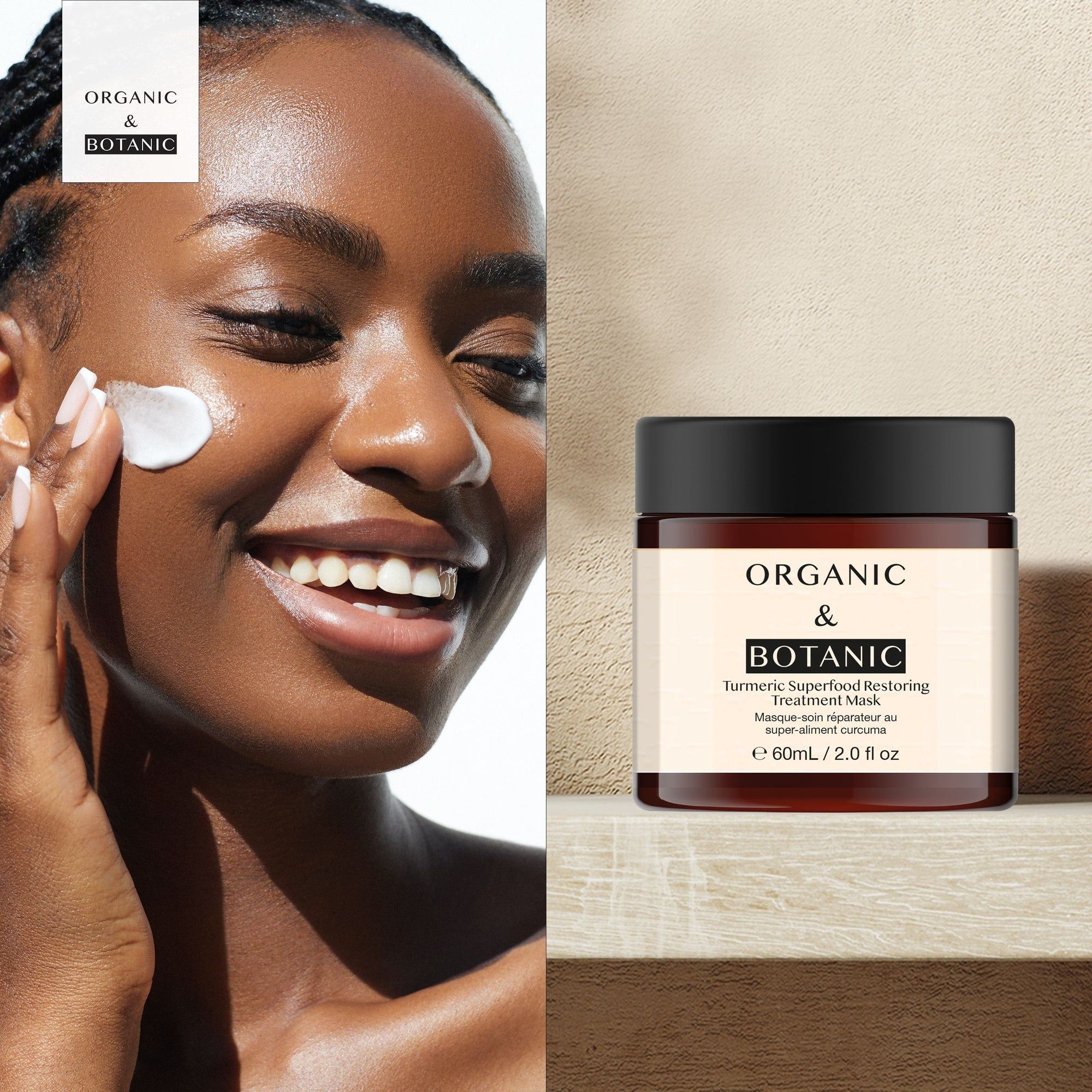 Organic & Botanic Turmeric Superfood Restoring Treatment Mask 60ml image 6