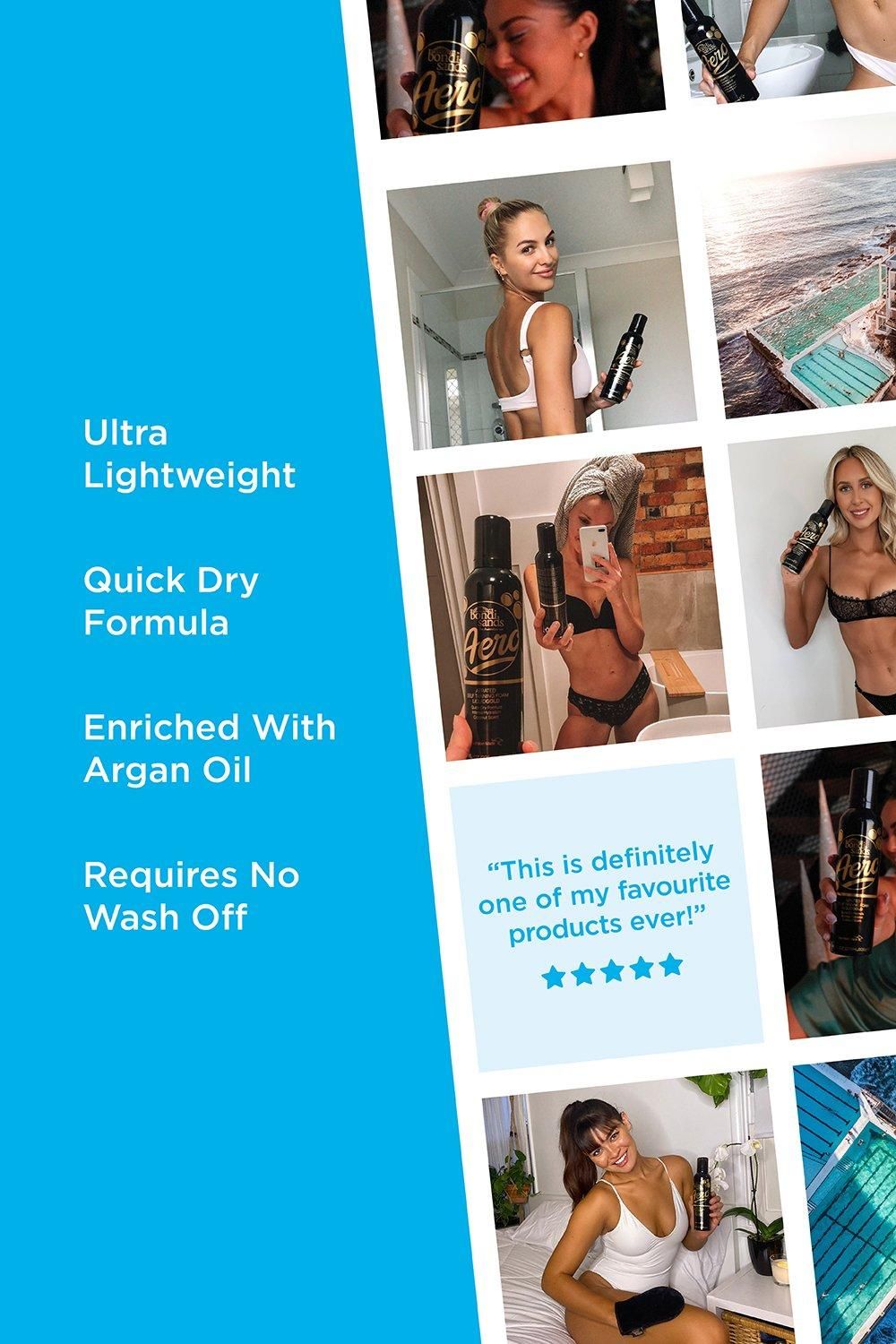 Bondi Sands Aero Self Tanning Foam Liquid Gold 225ml Multi image 4