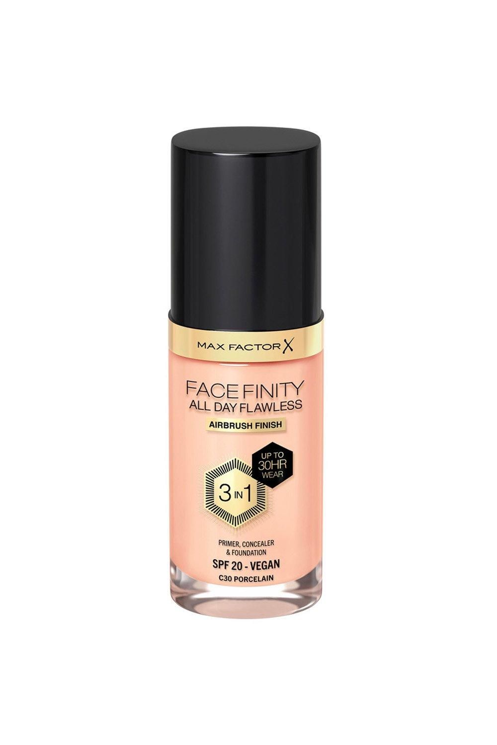 Max Factor Facefinity All Day Flawless 3 in 1 Vegan Foundation Porcelain image 1