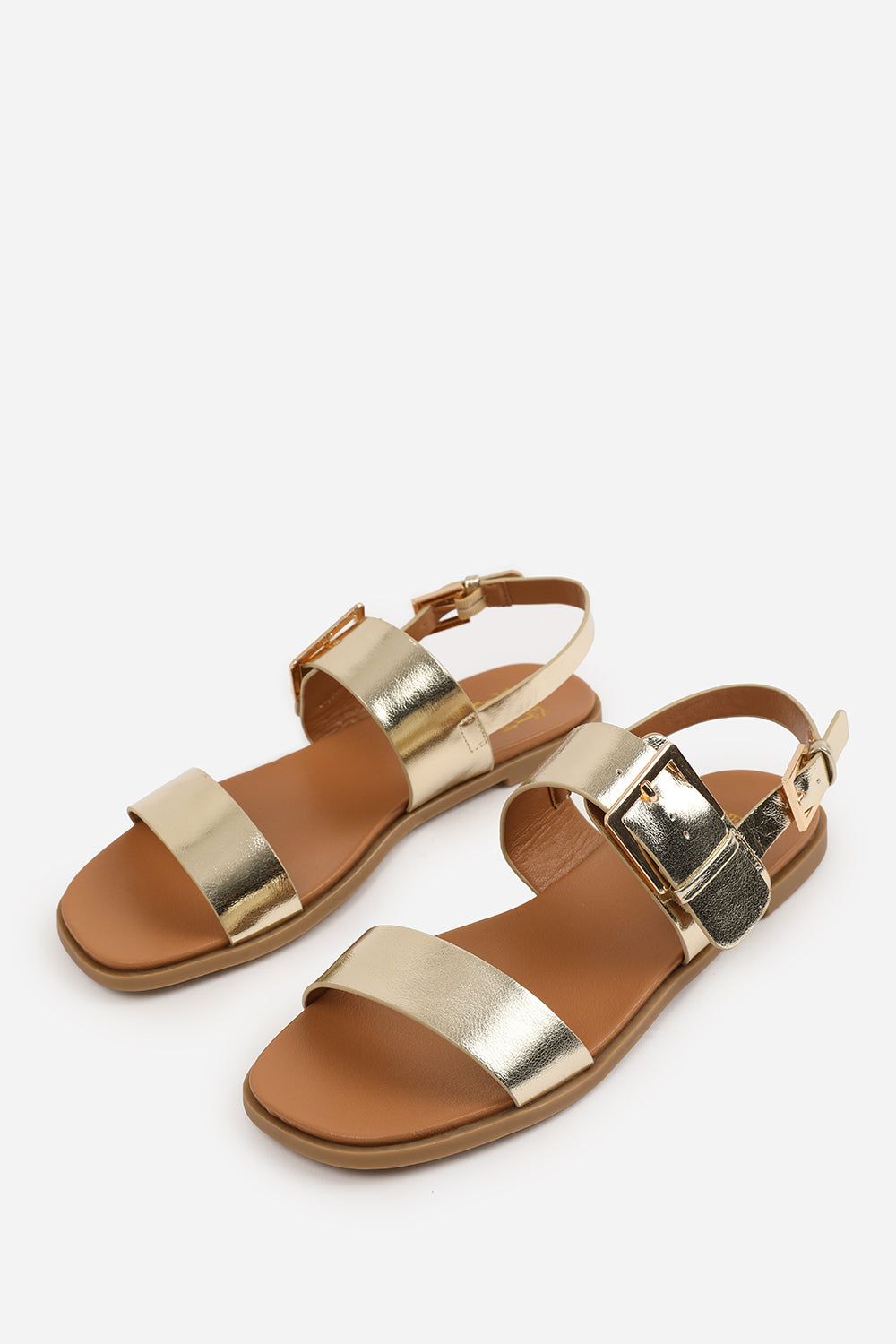 Where's That From 'Uma' Classic Flat Sandals With Strap And Buckle Detail image 3