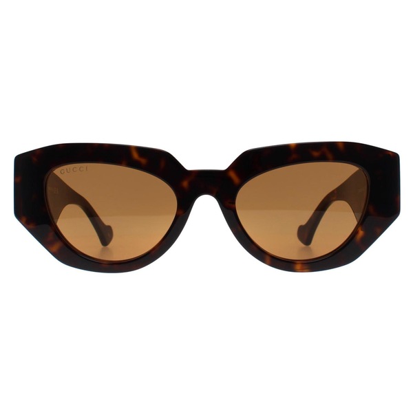 Gucci Cat Eye Shiny Dark Havana Brown GG1421S