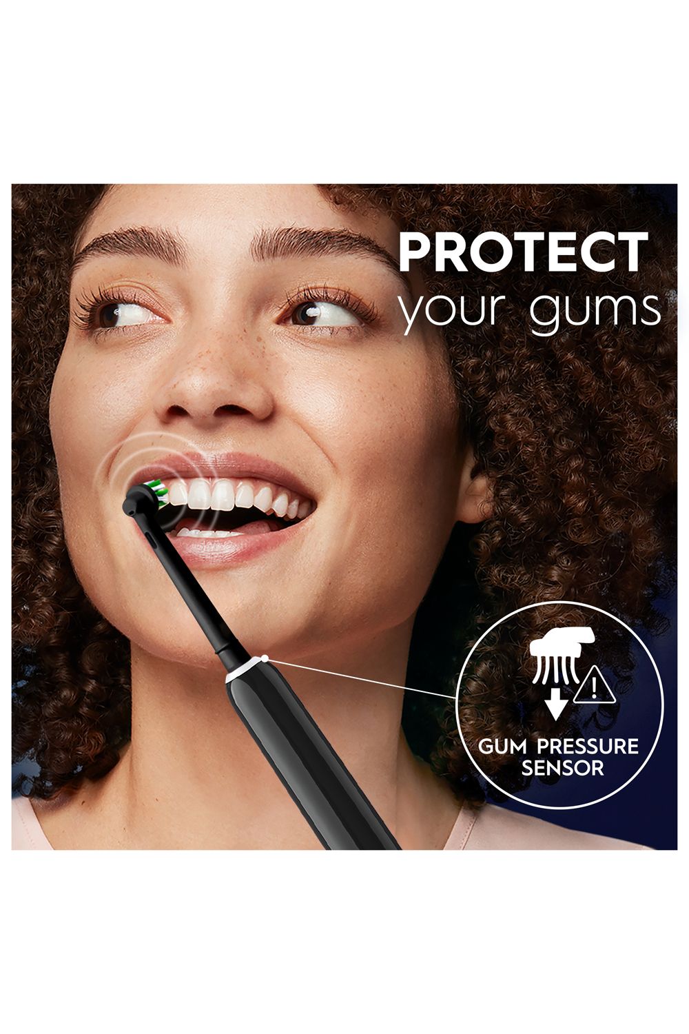 Oral B Pro Series 1 Black & Pink Duo Toothbrushes Multi image 4