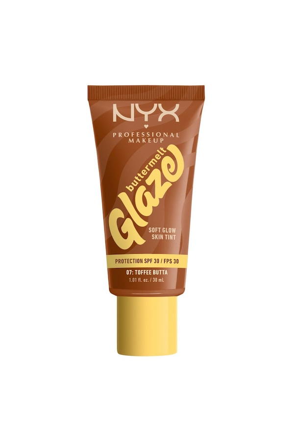 NYX Professional Makeup Buttermelt Glaze Soft Glow Skin Tint + SPF/FPS 30 30ml Toffee Butta