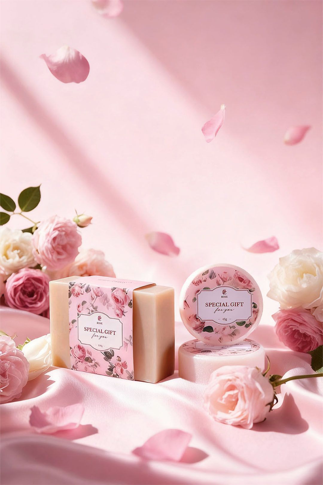 Living and Home Rose-Scented Self-Care Spa Gift Set image 2