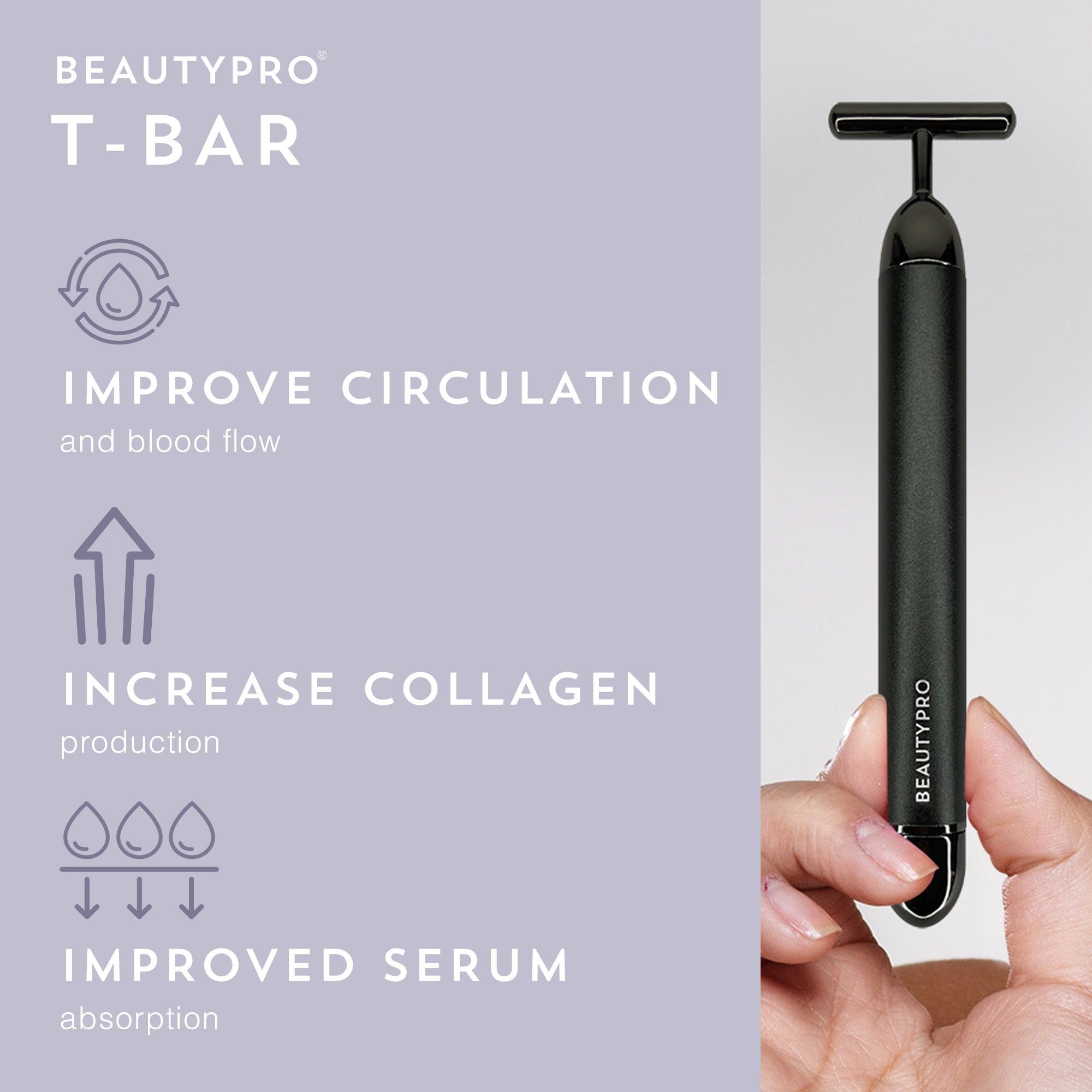 BEAUTYPRO T-BAR Sonic Vibrating Anti-Ageing Device image 2