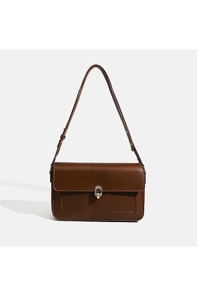 XY London 'Adele' Shoulder Handbag With Clasp and Adjustable Strap