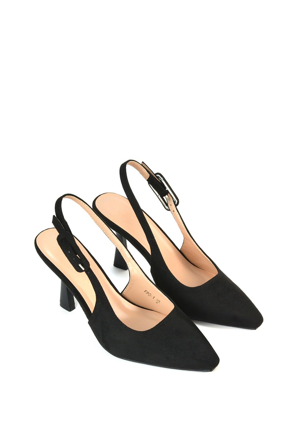 XY London 'Betty' Slingback Stiletto High Heel Pointed Toe Shoes image 3