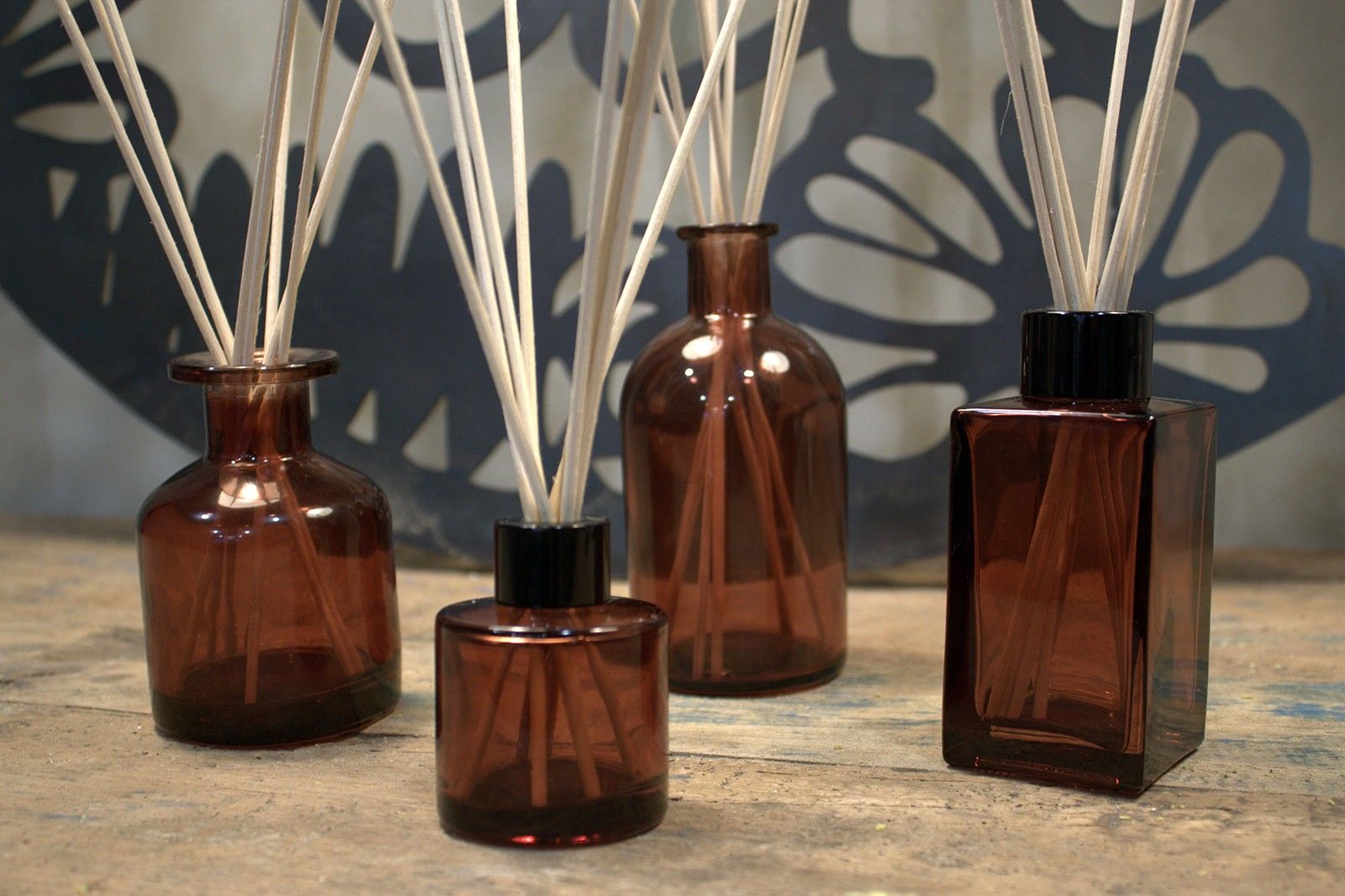 KDMD 50 ml Round Reed Diffuser Bottlle - Amber image 3