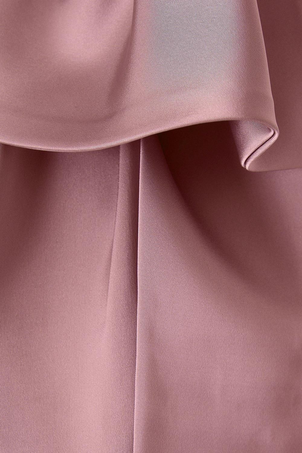 Coast Bow And Drape Detail One Shoulder Satin Bridesmaid Dress Antique Rose image 5