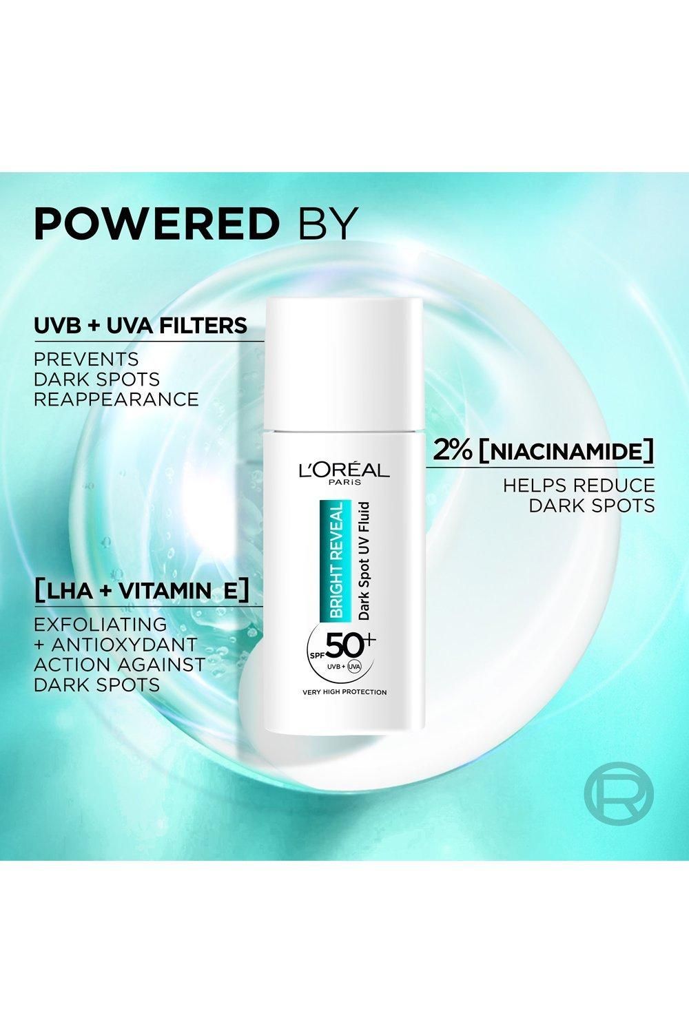 L'Oréal Paris Bright Reveal Dark Spot UV Fluid SPF 50+ Niacinamide 50ml Multi image 3