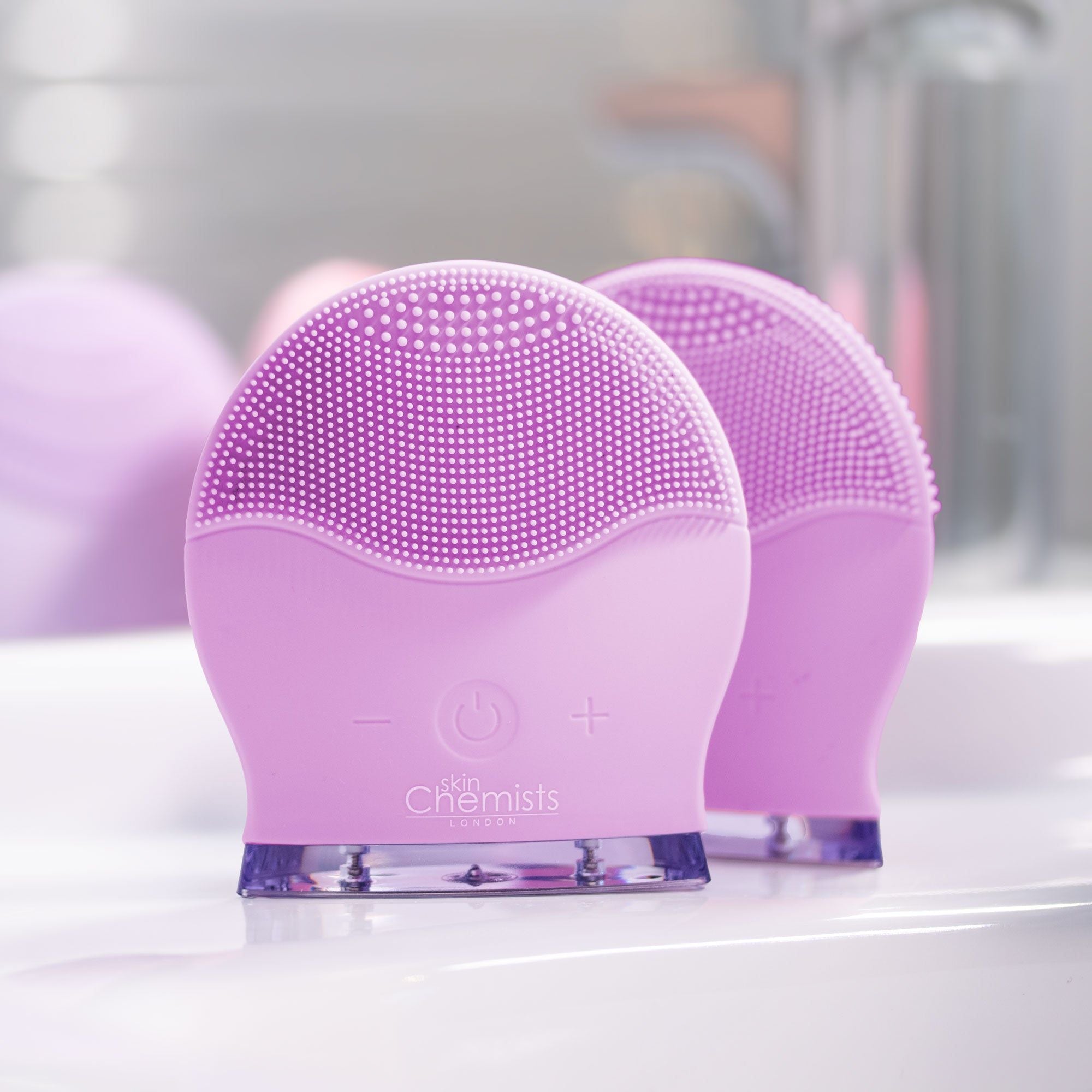 skinChemists professional Cleanse-A-Sonic Ultra Purple x 2 Duo Pack image 5