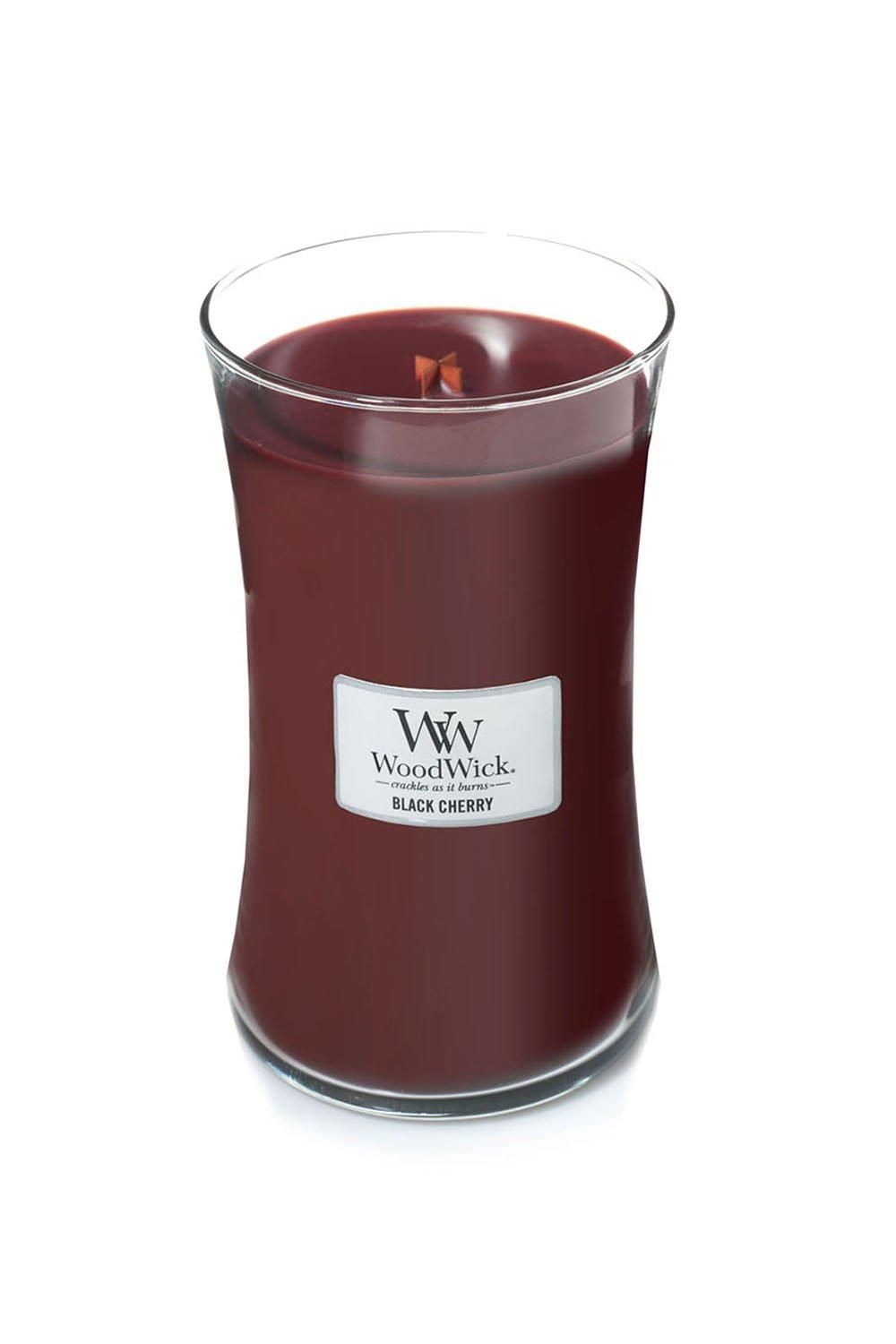 Woodwick Black Cherry Large Candle Red image 2