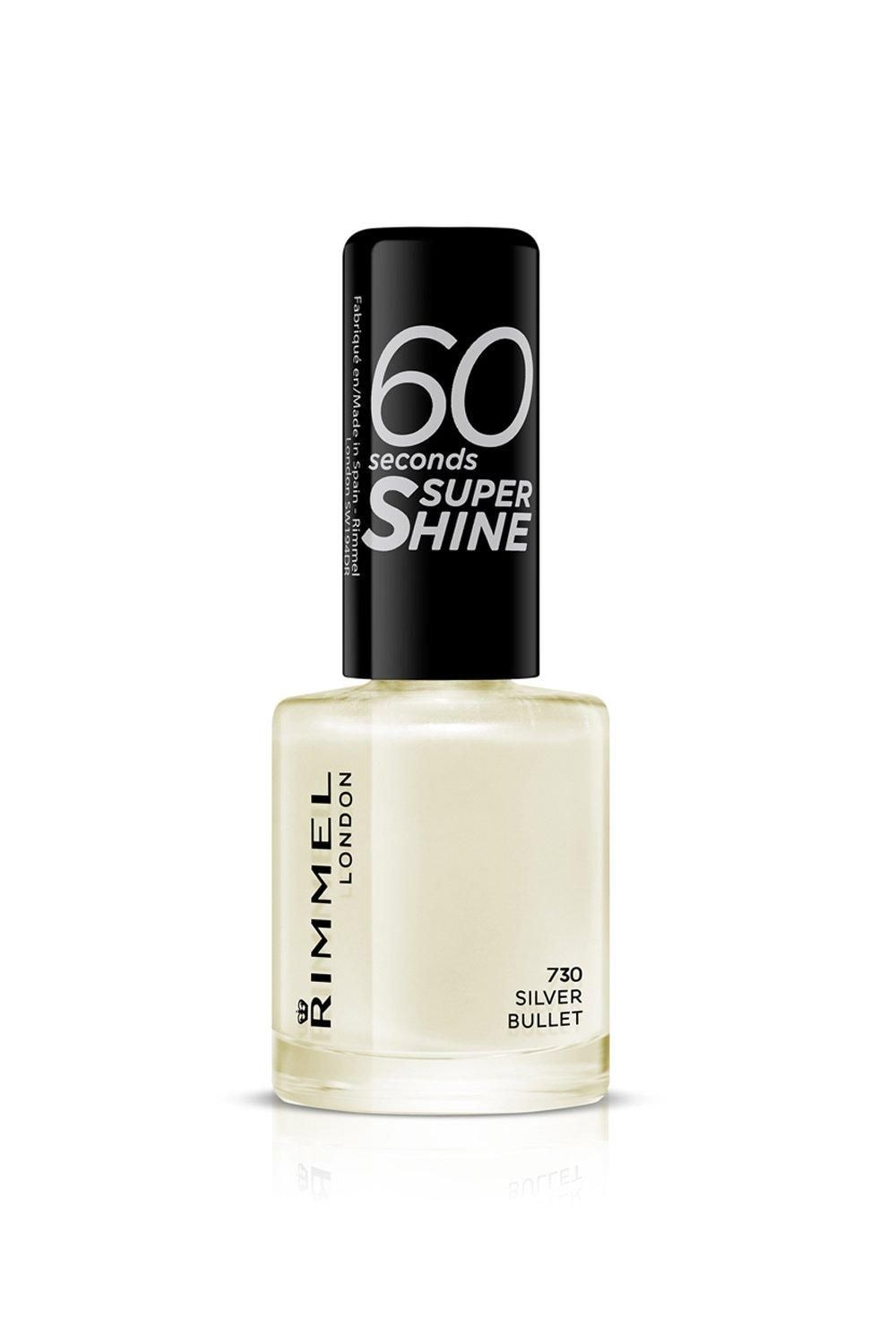 Rimmel London 60 Seconds Super Shine Nail Polish Silver Bullet image 1