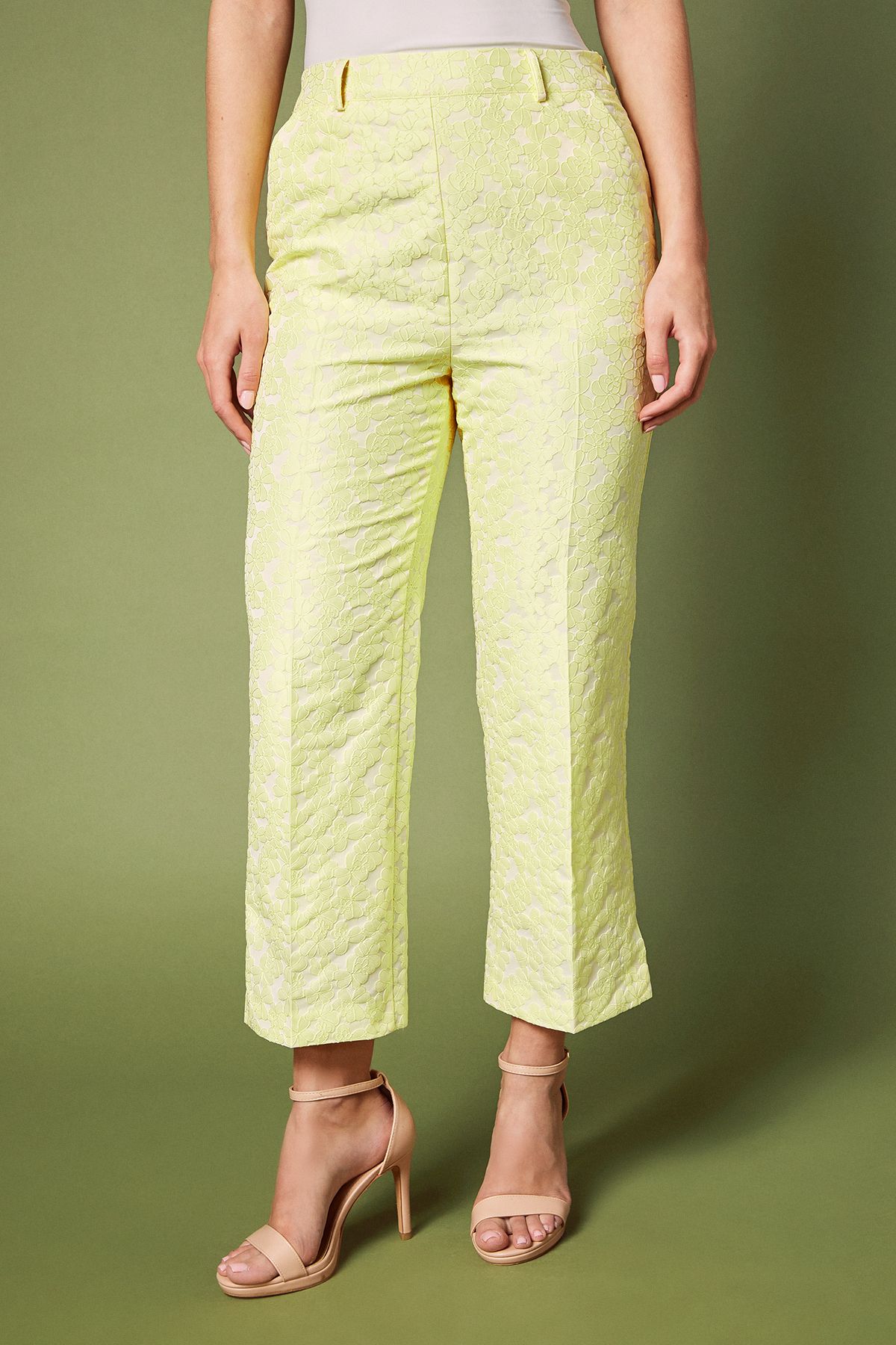 Coast Jacquard Trouser Yellow image 2