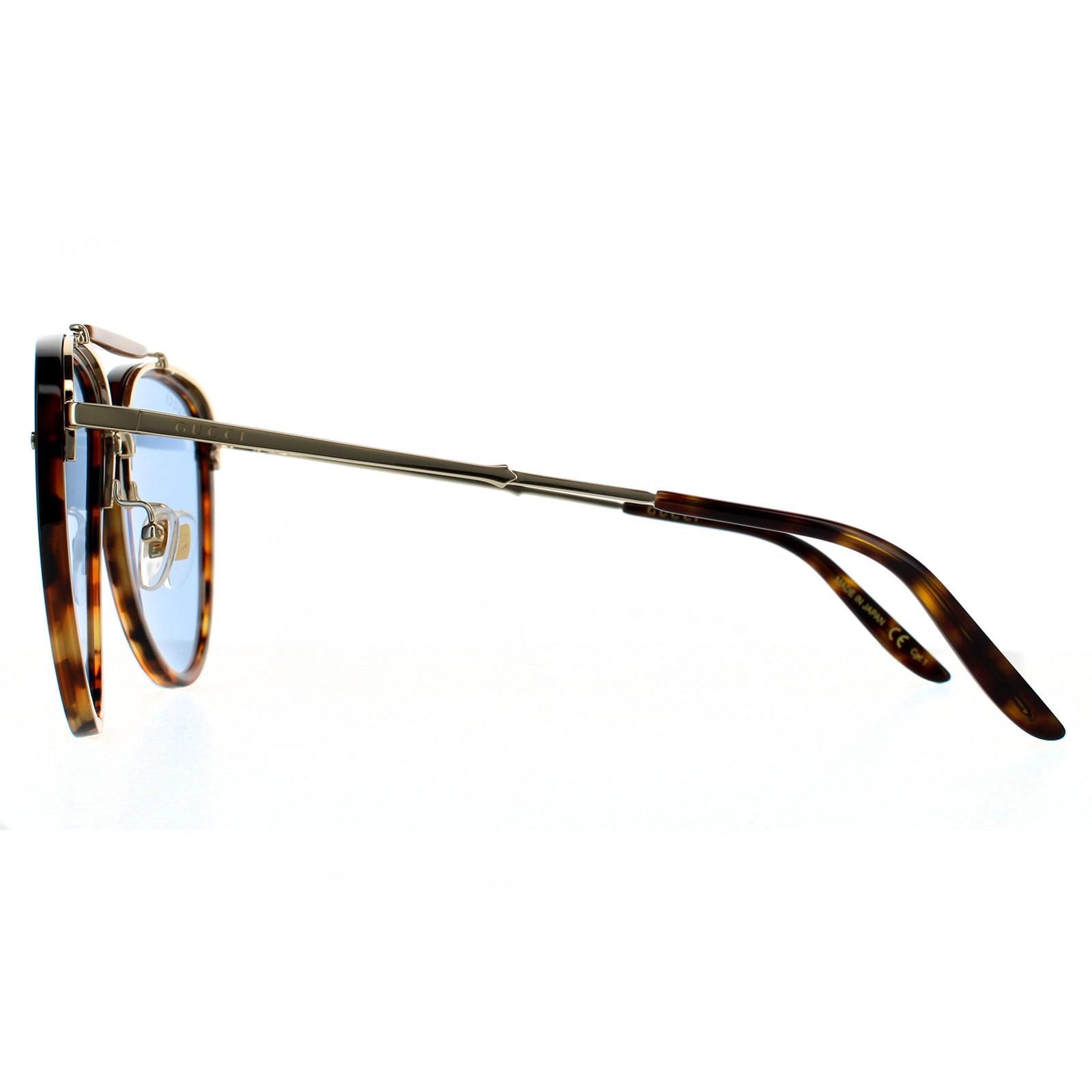 Gucci Aviator Havana Blue Sunglasses image 3