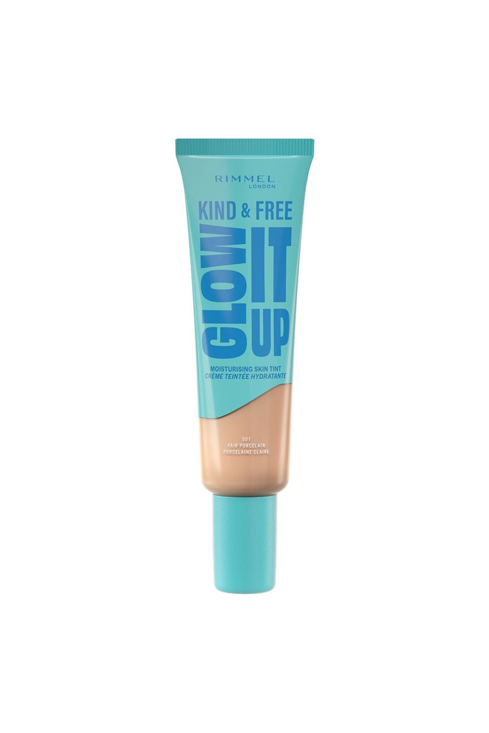 Rimmel London Kind & Free GLOW IT UP Moisturising Skin Tint 30ml 001 Fair Porcelain image 1