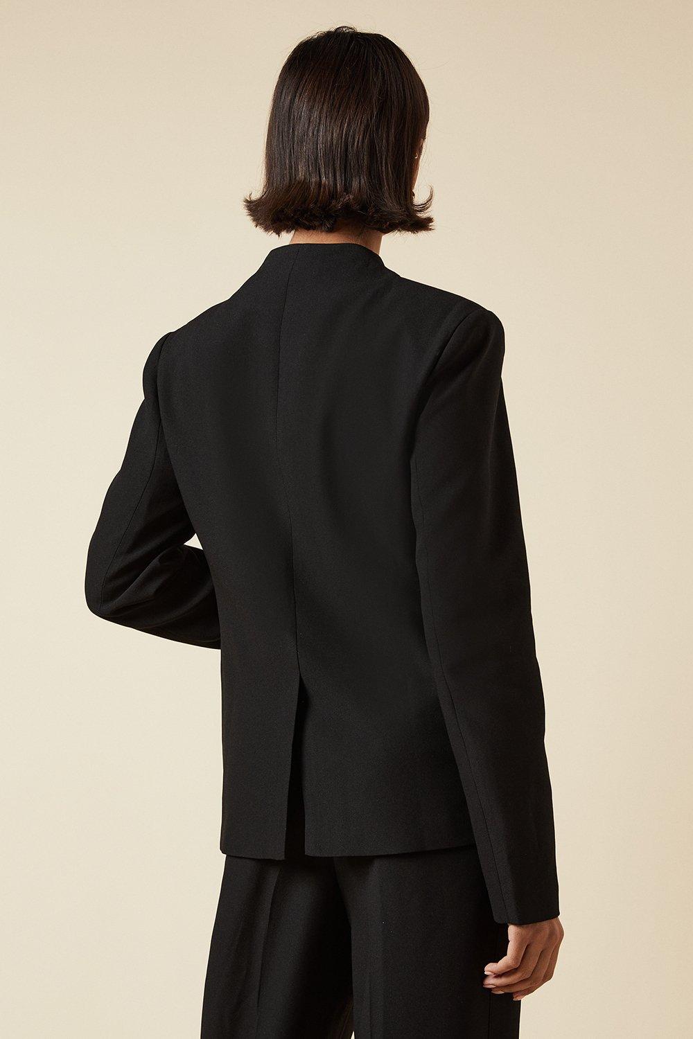 Dorothy Perkins Tall Satin Sweetheart Neckline Jacket Black image 3