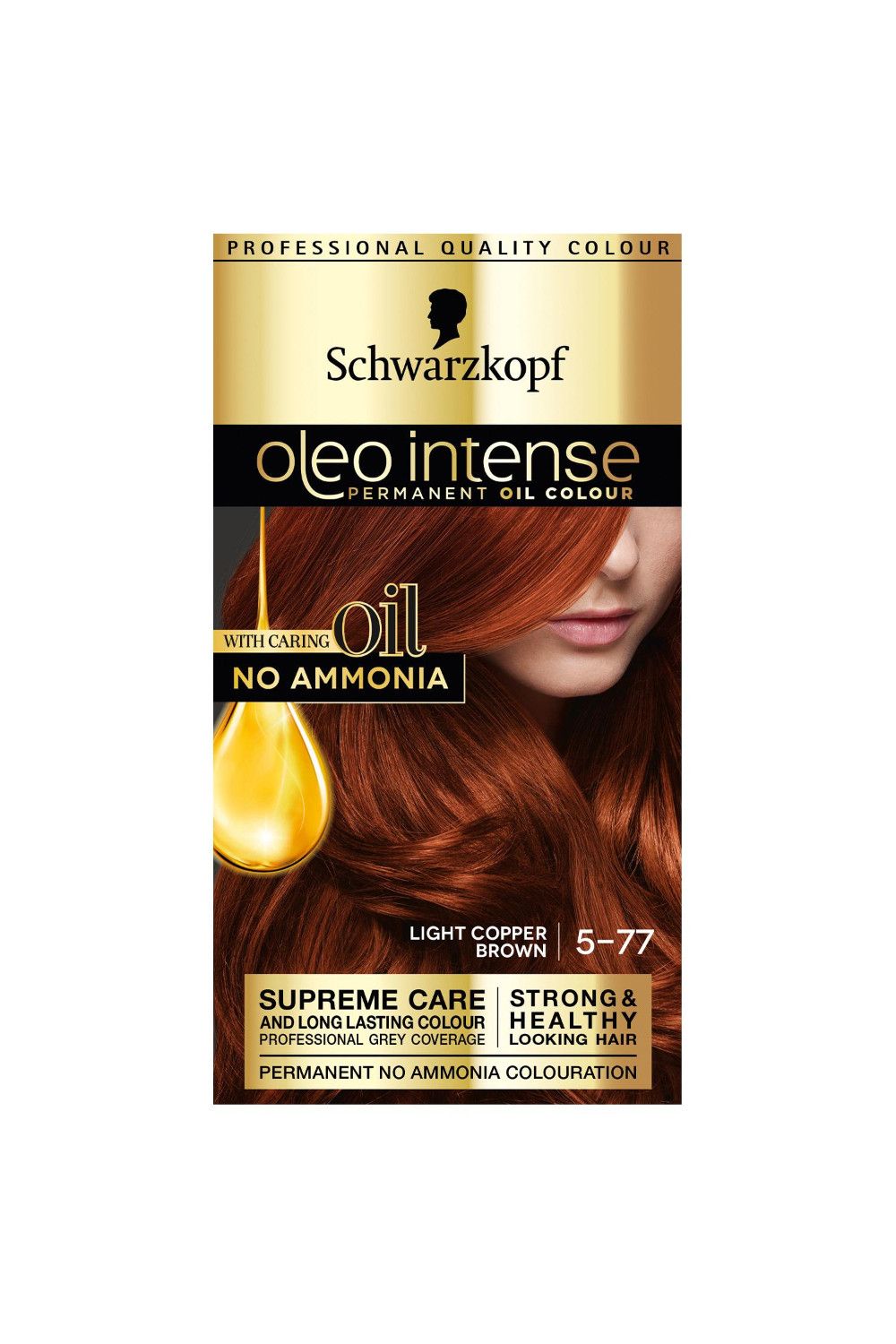 Schwarzkopf Oleo Intense 5-77 'Oil Colour' No Ammonia Copper Brown 3pk image 3