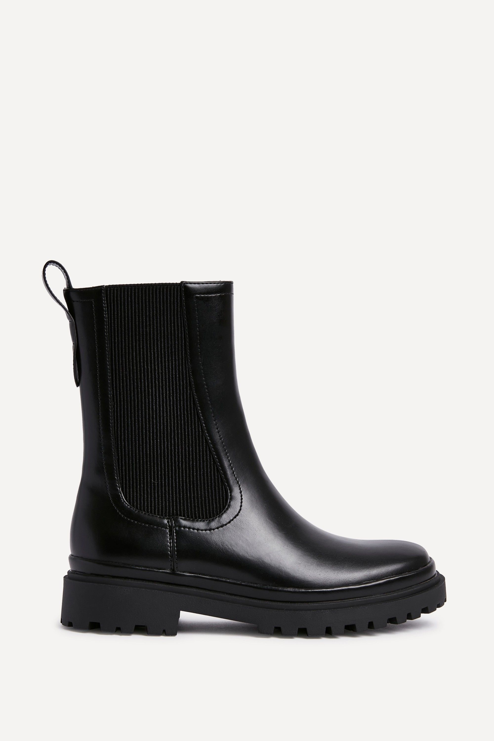 Linzi Command Black Chunky Chelsea Boots