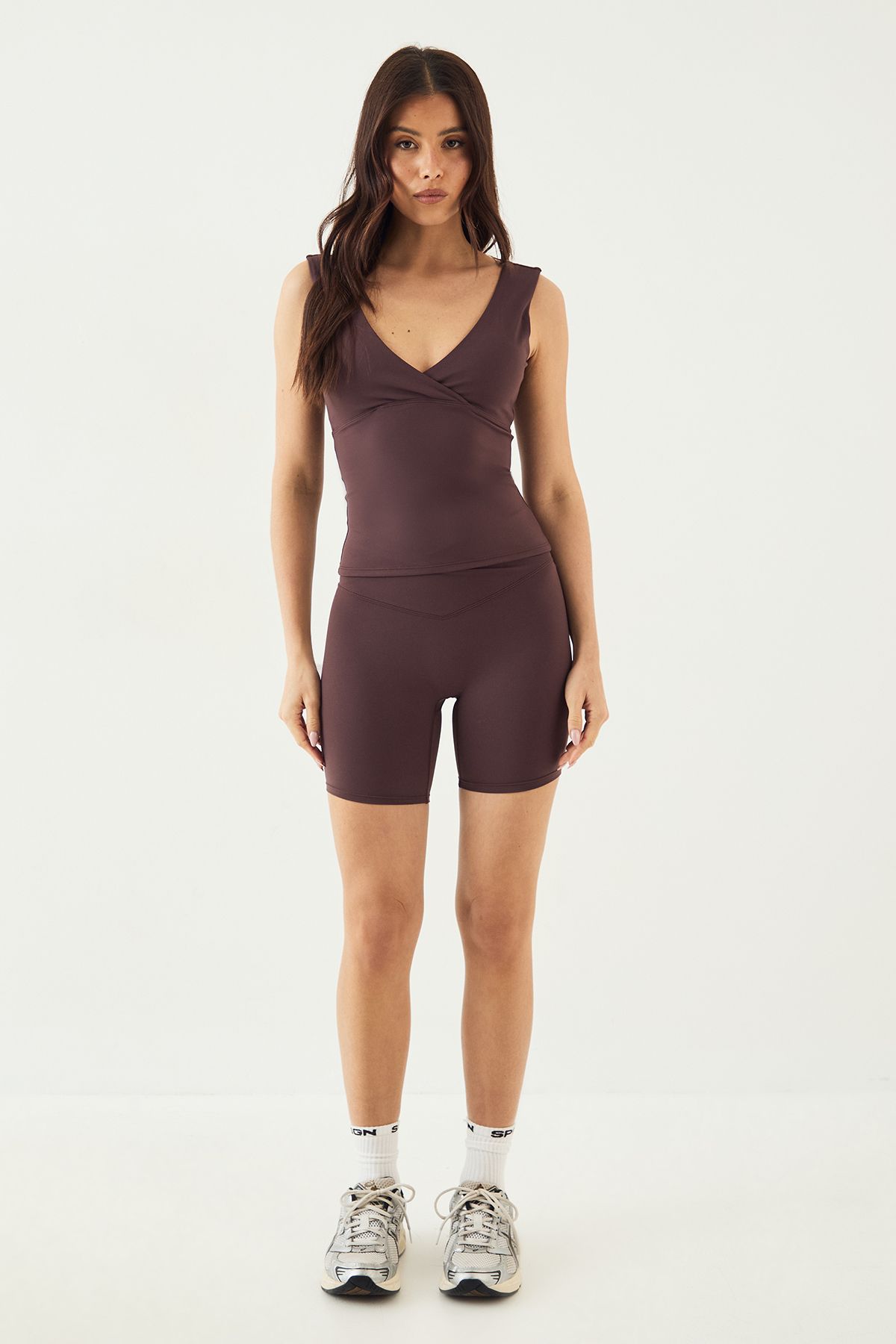 DSGN Studio DSGN Studio Ultra Sculpt Wrap Waist Cycling Short Chocolate image 5