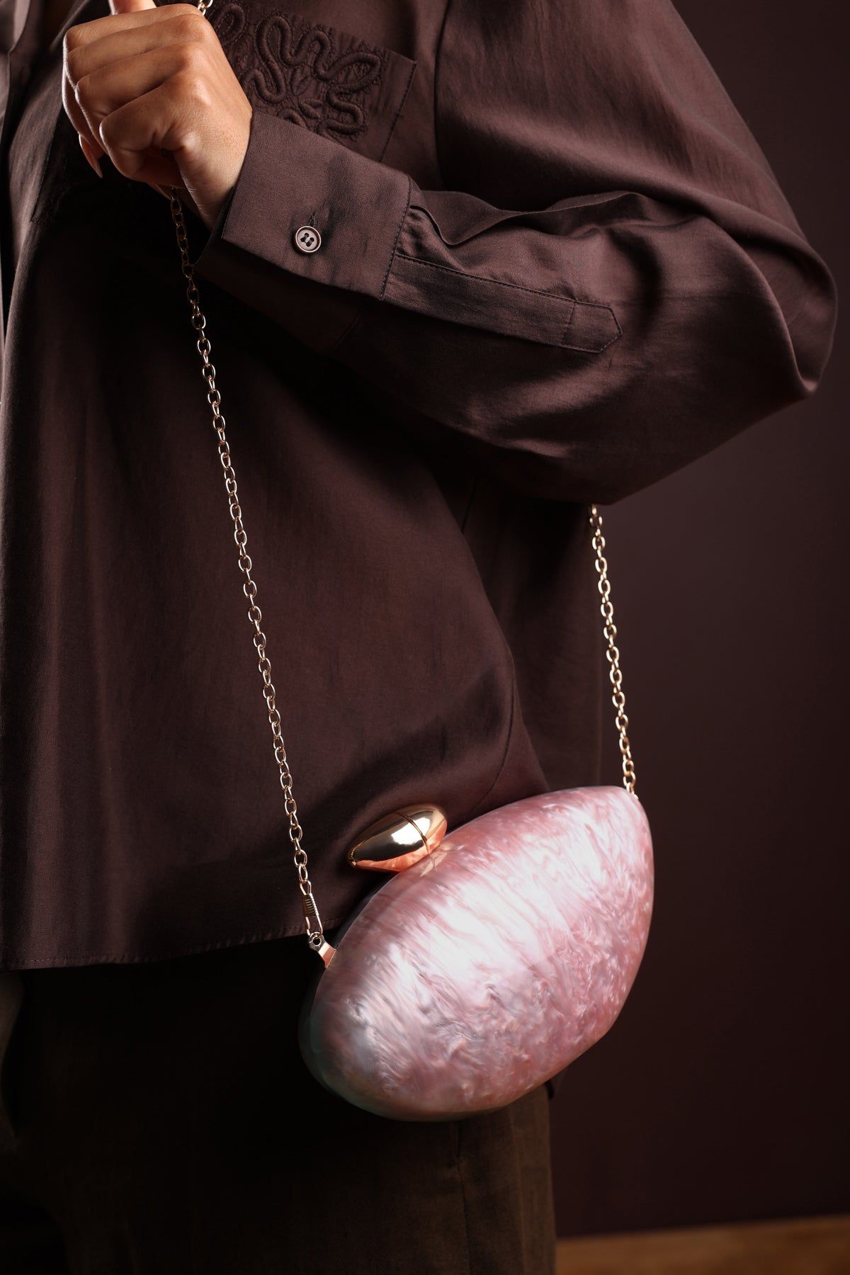 Where's That From 'Benna' Marble Acrylic Clutch image 6