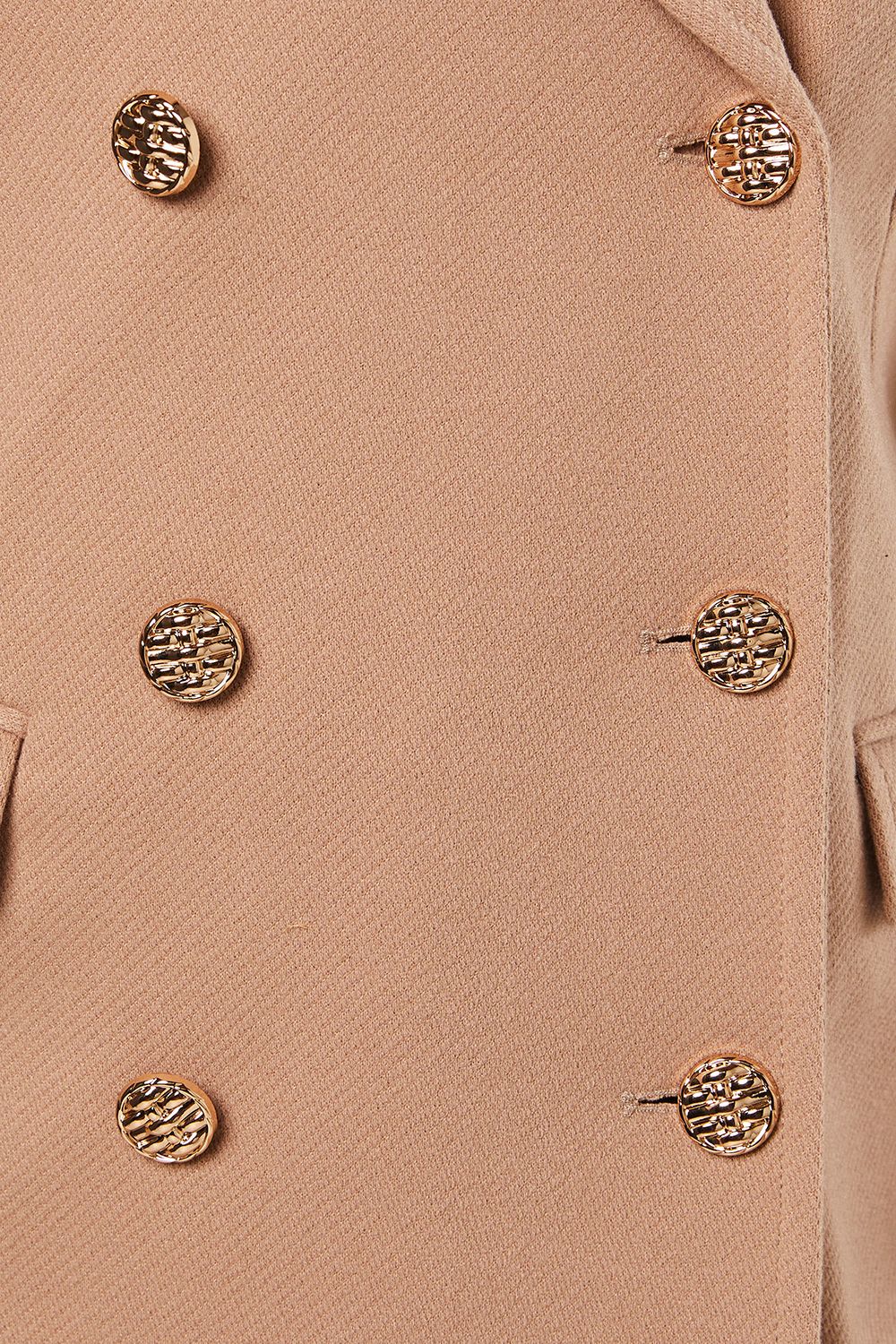 Dorothy Perkins Military Double Breasted Maxi Coat Camel image 5