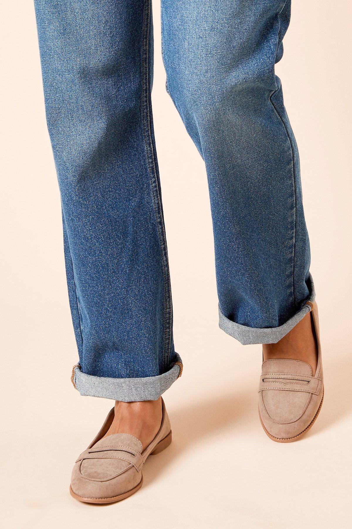 Dorothy Perkins (S) Lara Penny Loafers Taupe image 2