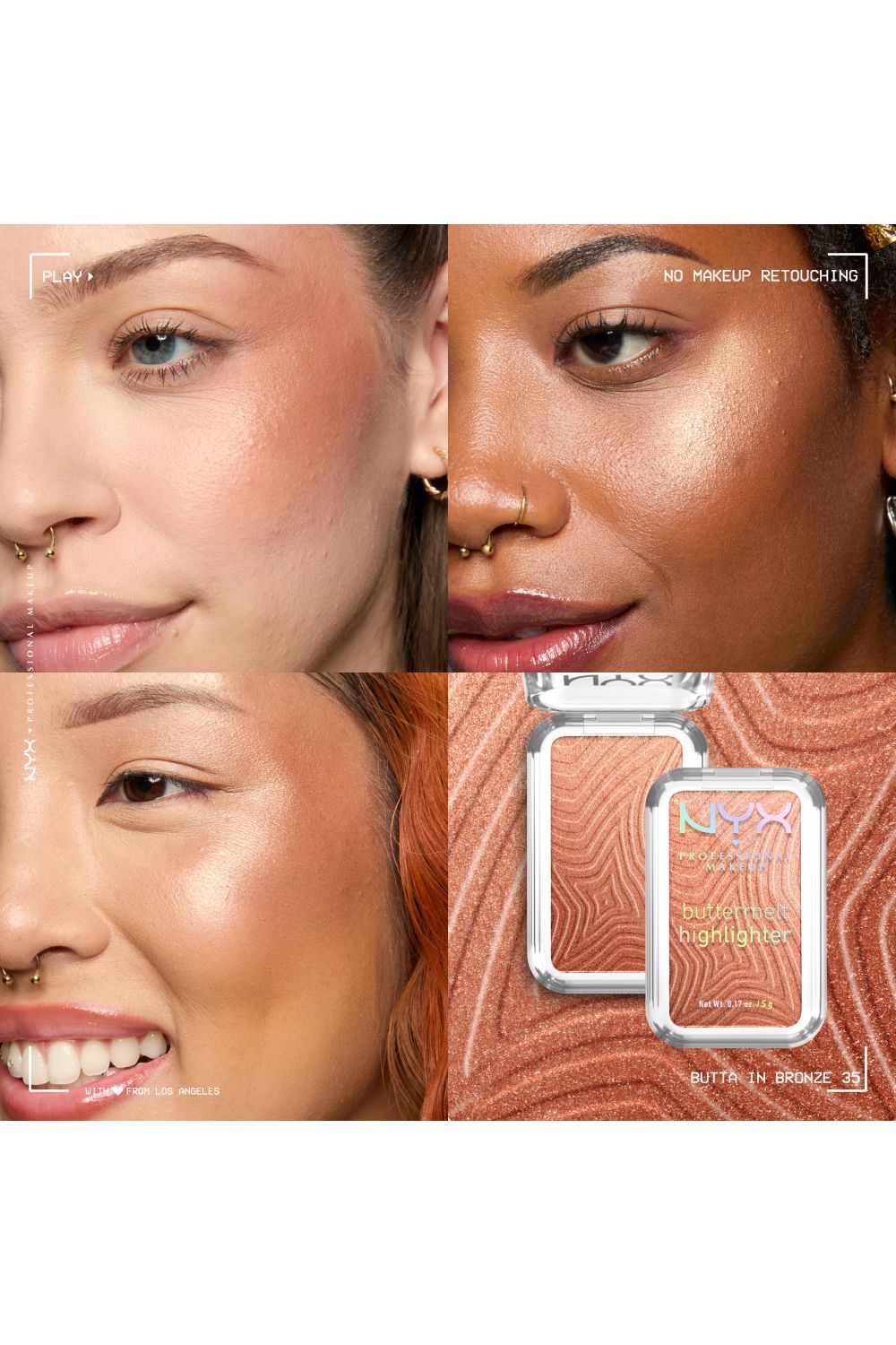 NYX Professional Makeup Buttermelt Highlighter 5g Butta In Bronze image 5